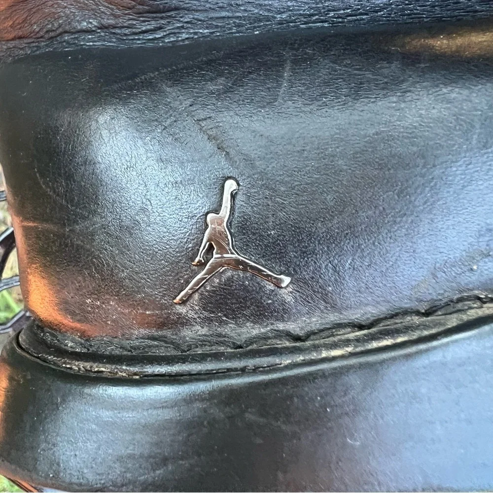 Vintage Nike Air Jordan Jumpman Two 3 Profiler Boots Black Leather Size 12